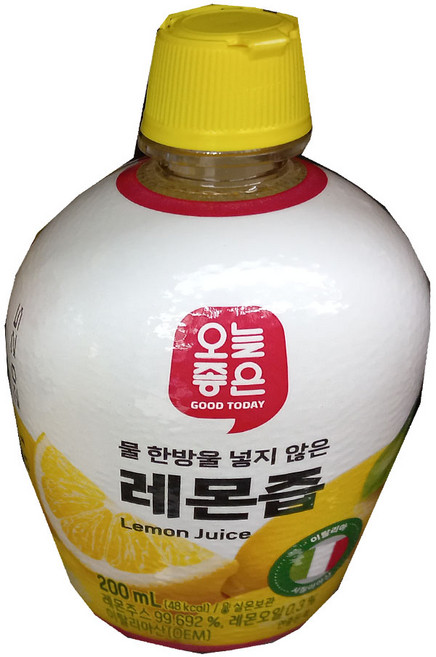 오늘좋은 레몬즙, 5개, 200ml