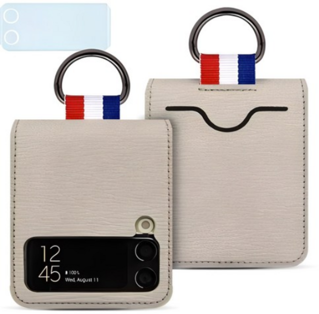 몬드무사 카드지갑 Z플립3 링홀더 케이스+카메라보호필름