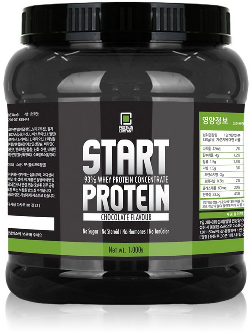 프로틴컴퍼니 스타트프로틴WPC 단백질보충제 단백질쉐이크, 1개, 1kg