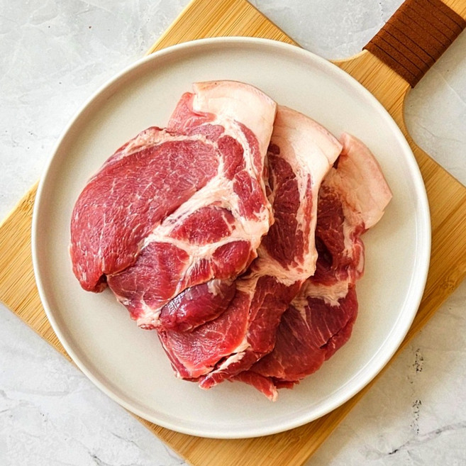 [한림맛집] 제주백정 직배송 제주 흑돼지 목살(냉장), 1kg, 1개