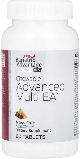 Bariatric Advantage Chewable Advanced Multi EA Mixed Fruit 60 Tablets, Bariatric Advantage, Chewable, 1개 - 쿠팡