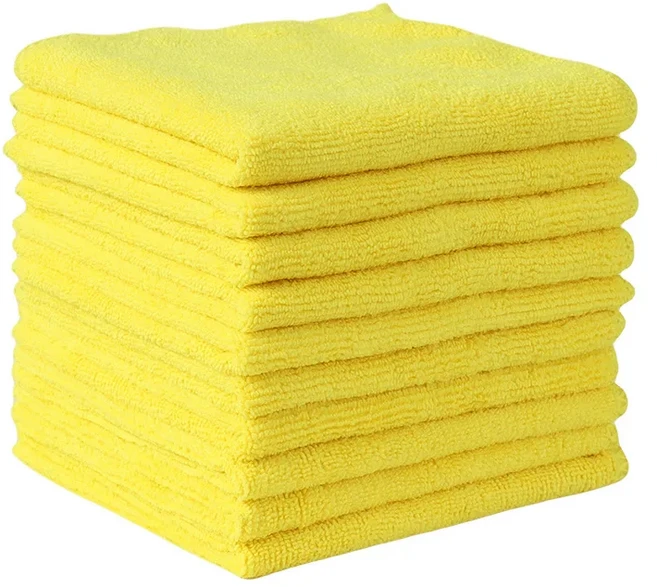 고흡수 다용도 극세사 클리닝 천 1/10 키트 자동차 가정용 청소 타월 (주방용), 06 3PC, 01 Yellow