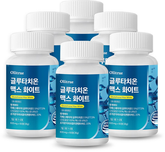 올리트루 글루타치온 맥스 화이트, 6개, 60정