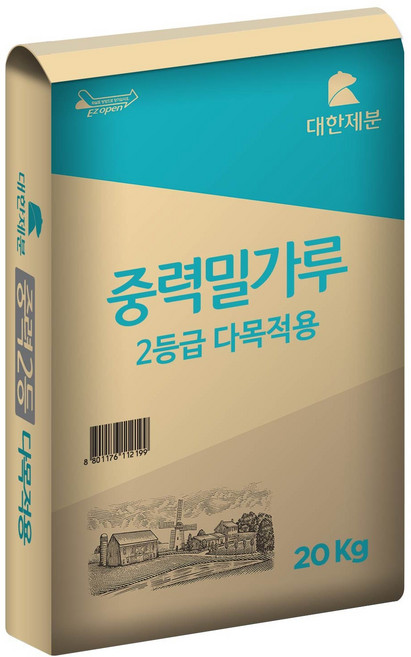 대한제분 중력 밀가루 2등급, 20kg, 1개