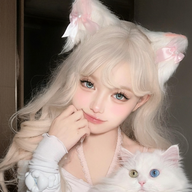 고양이귀머리핀 코스프레 헤어핀