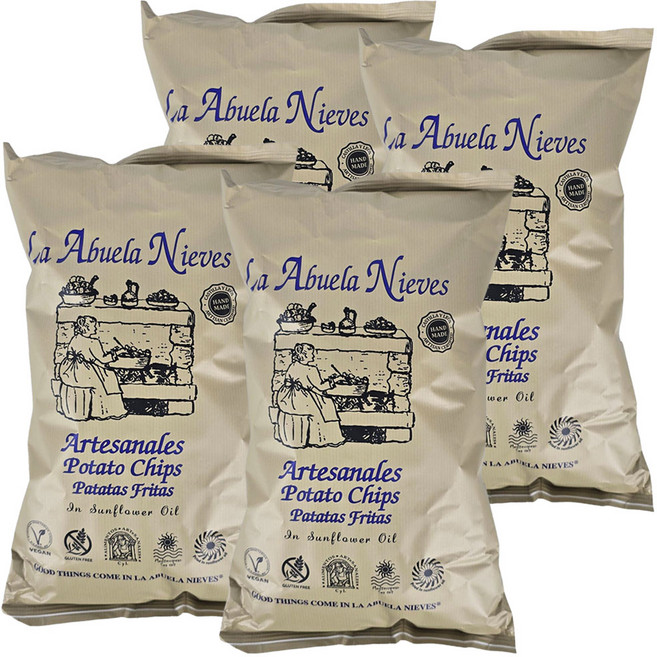 라아부엘라니에베스 포테이토칩, 150g, 4개