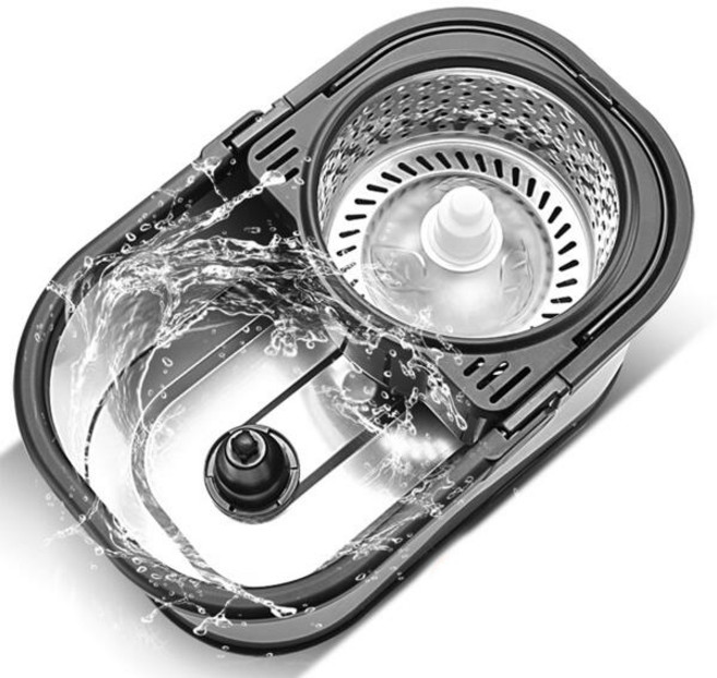 아트박스/부자오빠 스테인리스 통돌이 밀대걸레 물걸레밀대, 스테인리스 통돌이_실버, 1개