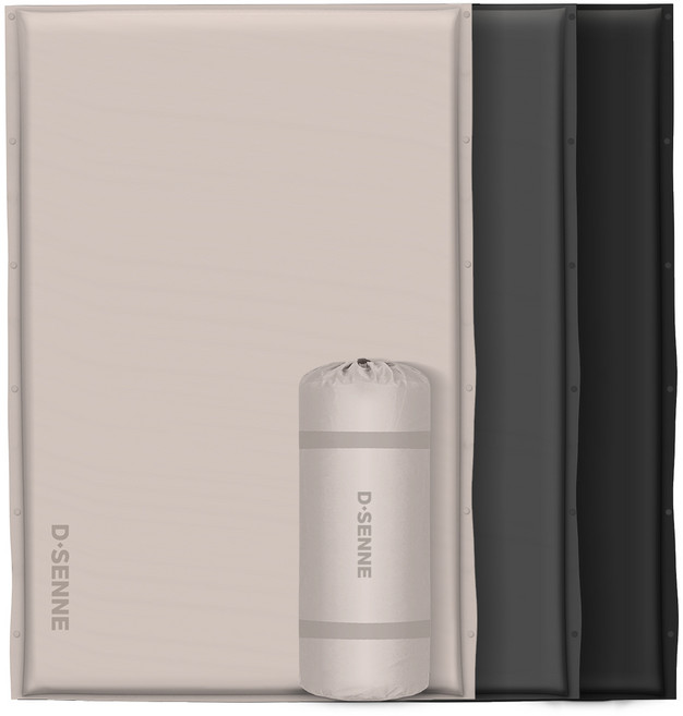 디센느 자충매트 고속 자동충전 에어매트 확장형 캠핑 매트 5cm, 1개, 베이지