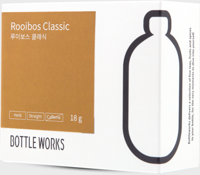 [보틀웍스 카페인없는차] 루이보스 클래식 9TB 허브차, 1개, 18g, 9개입