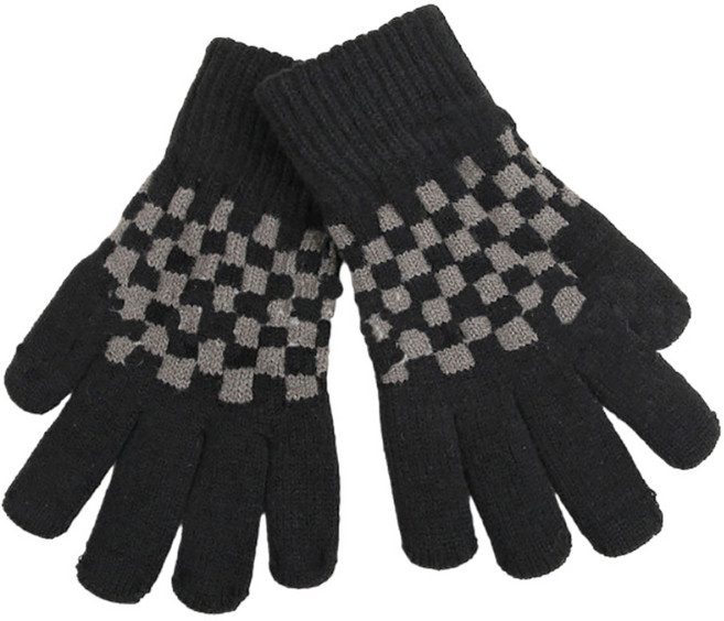 리빙미 남성 체크 털장갑