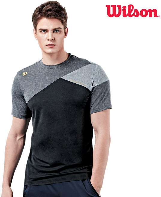 윌슨 남성 반팔티셔츠 5259 BK 라운드 테니스 등산