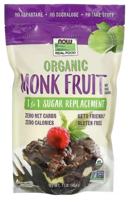 나우푸드 Monk Fruit 대체 설탕 454g 몽크 프루트 나한과 에리스리톨, 1개 - 쿠팡