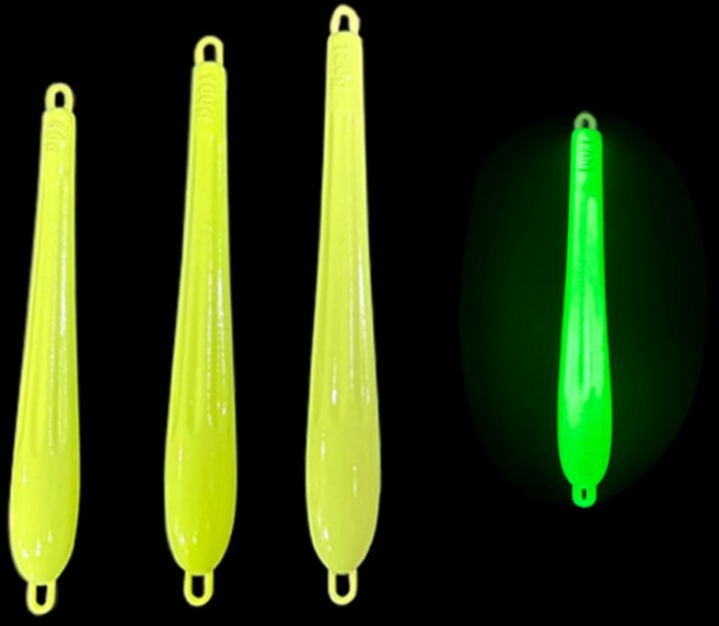 [4개 묶음] UST 오모리 리그 싱커 봉돌 한치 오징어 형광