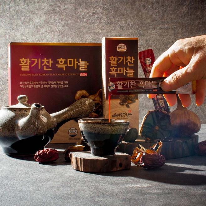 의성농산 활기찬 흑마늘진액 농축 스틱 1박스(30포), 30개, 10ml