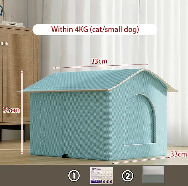 여름 소형 고양이 강아지 아이스 하우스 에어컨 침대 쿨링 도구 둥지 사계절 애완동물 방수, 01 A
