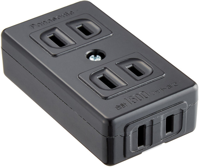 파나소닉(Panasonic) 베타 테이블 탭 블랙 3개 입 WH2163KB 10개입