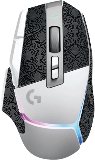 로지텍 G502 X/X Plus 호환 패턴 하프커버 그립스티커, 매트블랙, Logitech G502 X / X Plus