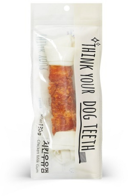 Think your dog teeth 딩고 우유껌 1P, 5개, 치킨우유 1P, 130g