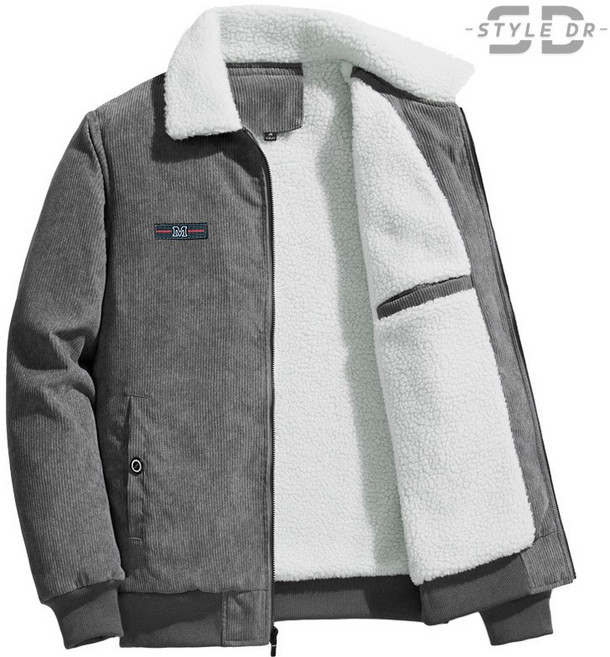 스타일닥터 가을 겨울 캐주얼 도톰 코트 점퍼 남성 코듀로이 기모 자켓