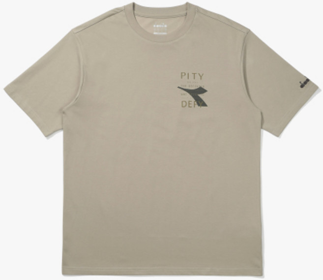 디아도라 Diadora 아카이브 라운드 반팔 티셔츠 베이지 매장정품 216876