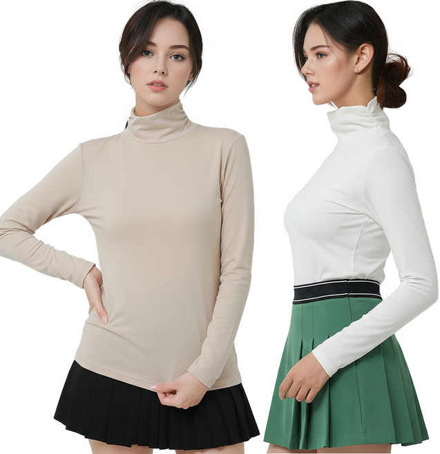 엔조이핏 골프 이너웨어 여성 기모 기능성 가을 겨울 긴팔 이너 티셔츠