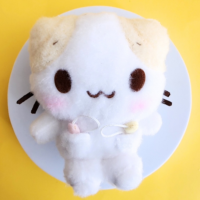 BSC 산리오 마슈마로 인형 키링 중형 마시야옹이 귀여운 자동차키링 키링인형 가방키링, 1개, 1. 마슈마로 키링, 13cm