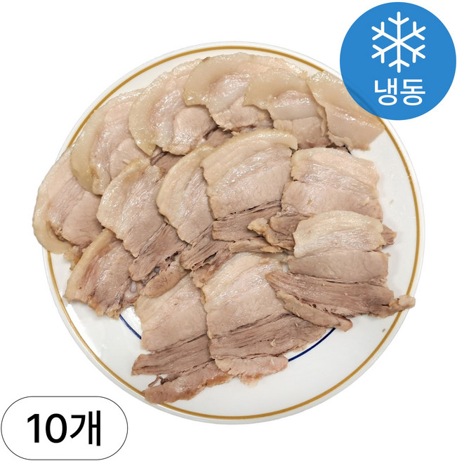[인생건어물] 형기네 전통 삼겹보쌈 슬라이스 250g 10봉수육 삼겹살 고기 김장 안주 야식, 10개
