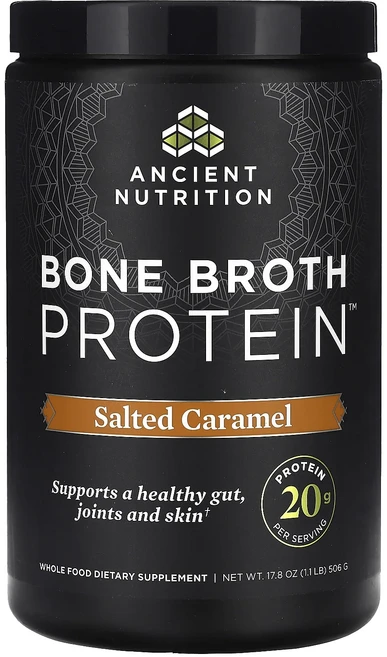 새해 건강을 선물하세요 Ancient Nutrition 뼈 육수 단백질 솔티드 캐러멜 맛 506g(1.12lb) 특별관리진행, AncientNutrition뼈육수단백질솔티드캐러멜맛5, 506g, 1개 - 쿠팡