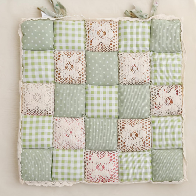 퀼팅플라워 사각 방석