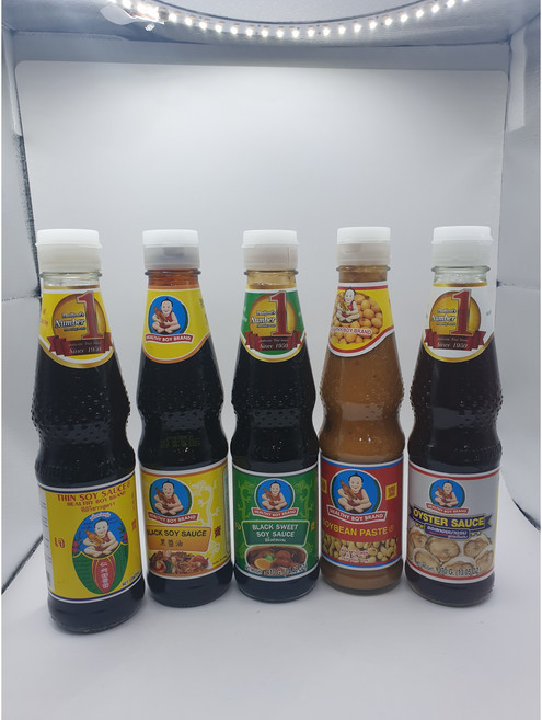 태국 헬시 HEALTHYBOY 굴소스 씬소이 블랙소이 블랙스위트소이 된장 370G X12, 5. 된장(소이빈)소스