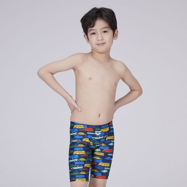 아레나 키즈 남아 수영팬츠 실내 수영복 트래픽 아동 4부 실내수영복 래쉬가드