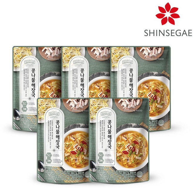 호텔컬렉션 에센셜 콩나물해장국 450gX5봉, 5개, 450g