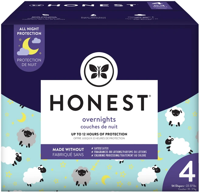 더 아너스트 컴퍼니 클린 콘셔스 오버나이트 기저귀 | 식물성 The Honest Company Clean Conscious Overnight Diapers | Plant-Based - 쿠팡