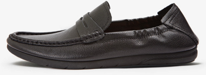 보닌 소가죽 유팁 드라이빙 힐탭 밴딩 페니 로퍼 TS314BK