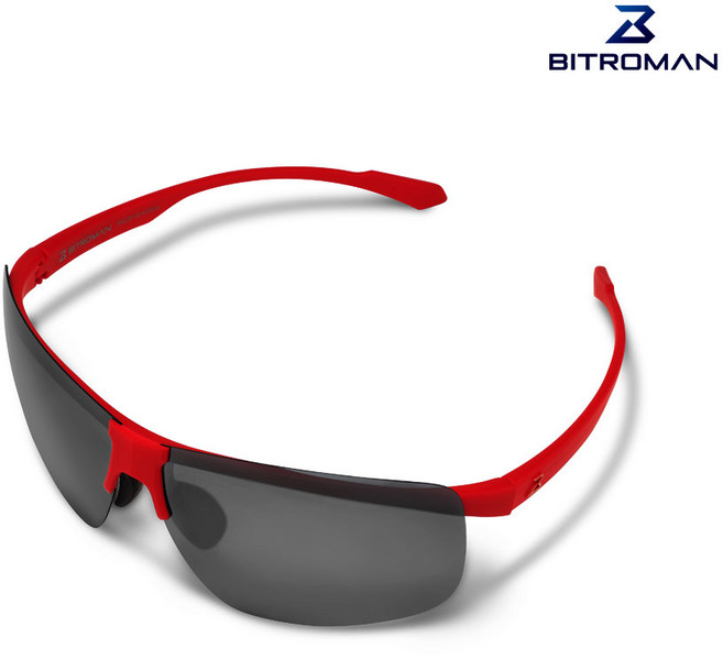 14g 초경량 스포츠 자전거고글 편광 변색 투명 여자 남자선글라스 등산 골프 6종 코패드증정, 레드, 1개