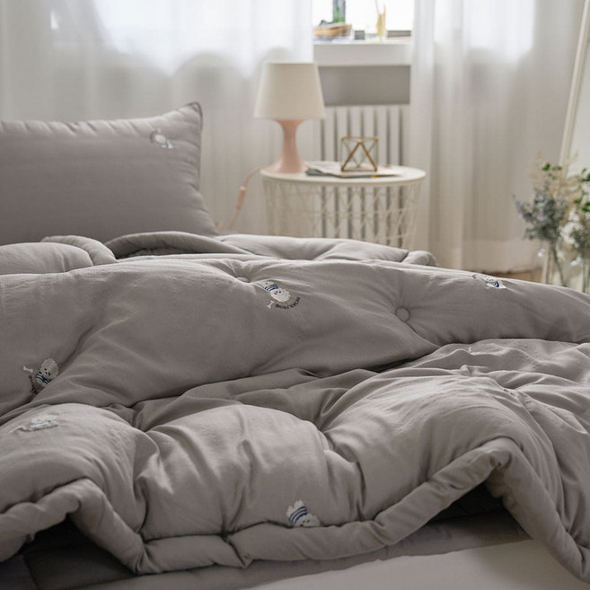 먼지없는 간절기 모달100 알러지케어 옥수수 항균솜 사계절 보드레 차렵 이불 SS