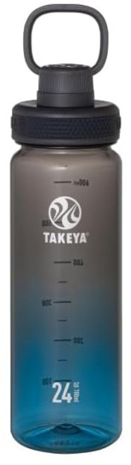 타케야 공식 클리어 병 700ml 듀라블 병 TAKEYA FLASK 눈금 캐리 핸들 물통 경량 직접 마시는 단백질 셰이커 스포츠 운동 옥외 타케야 플라스크 깊은 바다, 1개, 1ml, 상세페이지 참조