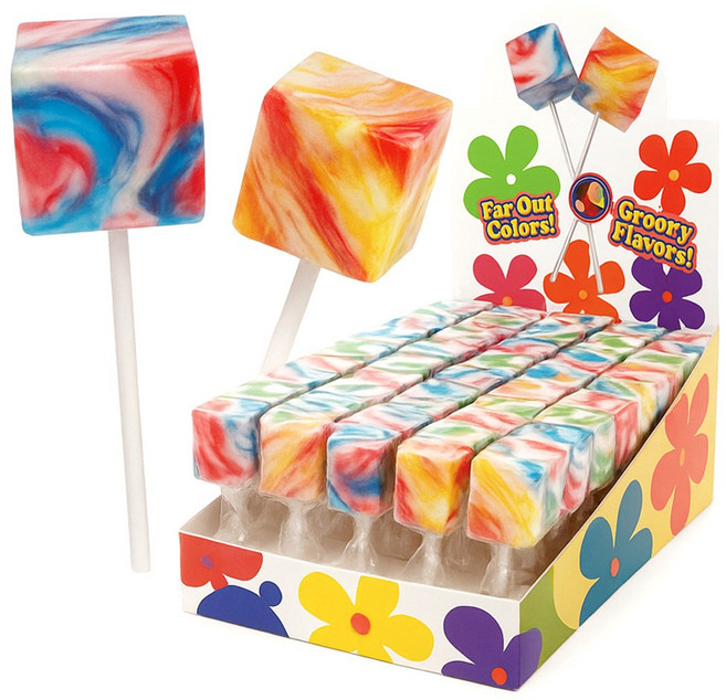 큐브팝스 막대사탕 롤리팝 대용량 캔디, 48개, 20g