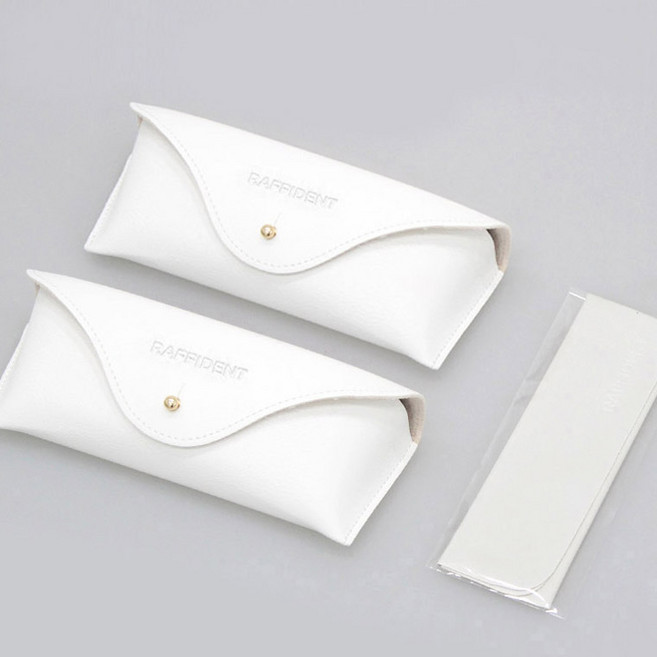 휴대용 고급 안경 선글라스 케이스 2개세트 (안경닦이 포함)