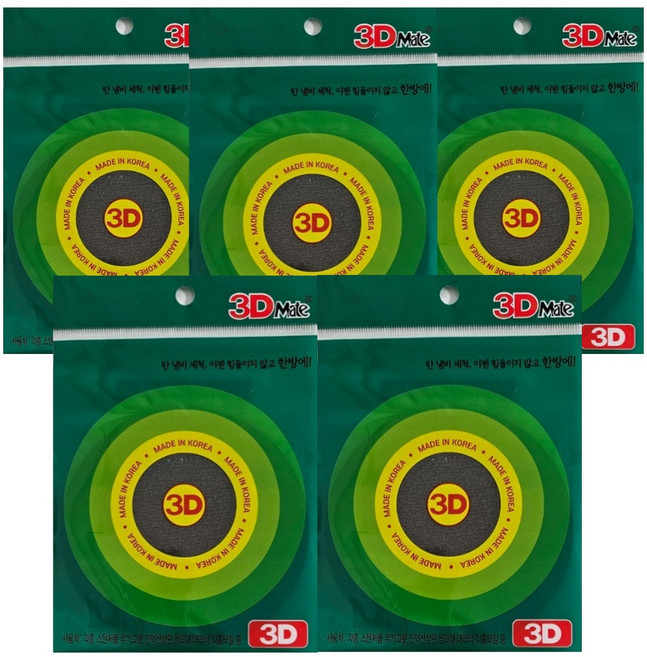 3D메이트 스테인레스 유기 탄냄비 수세미, 5개