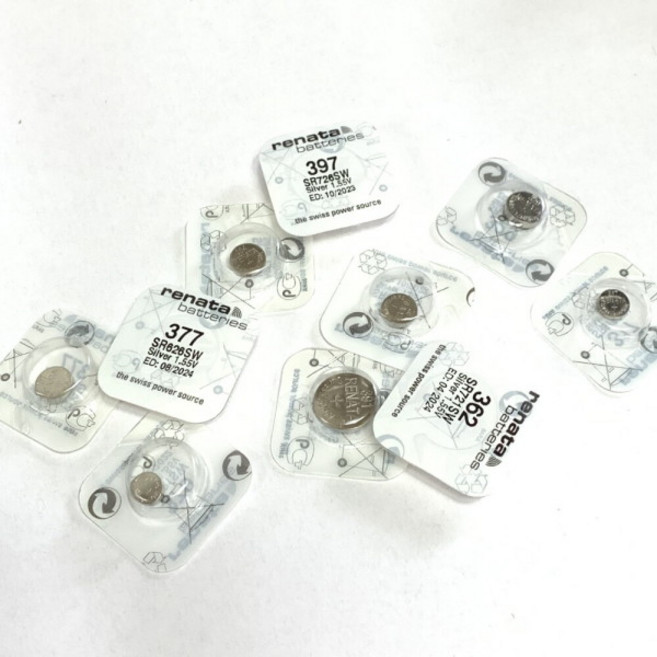 RENATA 스위스 정품 손목시계 배터리 교체 시계약 건전지, 옵션1(레나타 377)