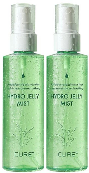 김정문알로에 큐어알파 하이드로 젤리 미스트, 2개, 100ml