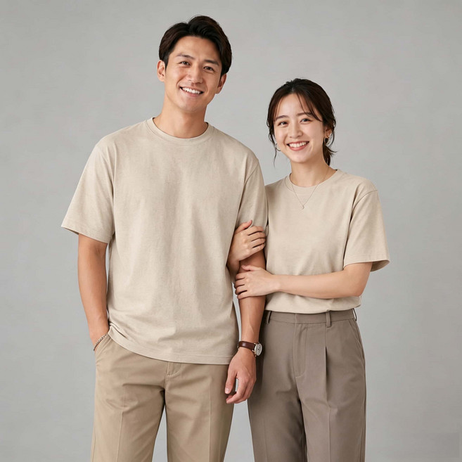280克重磅純棉短T, 燕麥灰