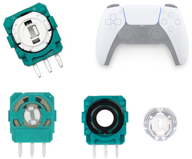 듀얼센스 듀얼쇼크 프로콘 엑박패드 컨트롤러 쏠림 수리 부품 모듈 3핀 사이드센서, 타입5 모듈 3핀 사이드 센서, 1개