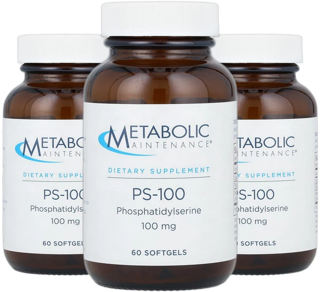 메타볼릭매인테넌스 PS100 포스파티딜세린 포스타디딜세린 100mg 소프트젤 60정 2+1, 3개 - 쿠팡