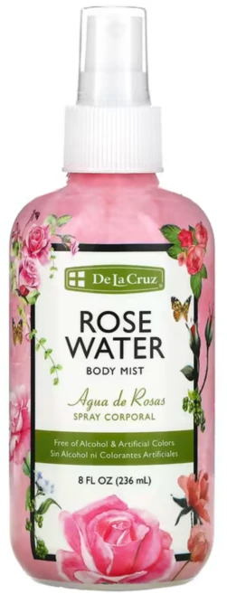De La Cruz 로즈워터 바디 미스트 236ml(8fl oz), 1개, 236ml - 쿠팡