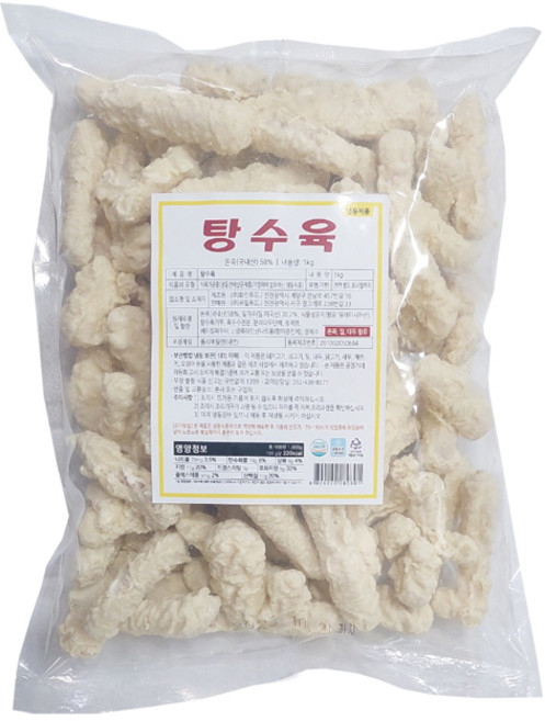 탕수육 국산돈육, 1kg, 1개