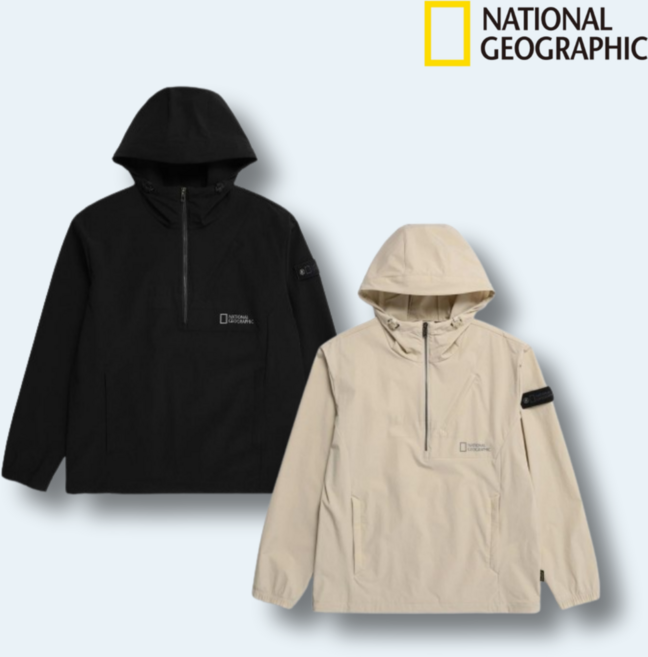 내셔널지오그래픽 아노락 후드 집업 남성 여성 트레이닝 풀집업 간절기 긴팔 후디 점퍼 티셔츠