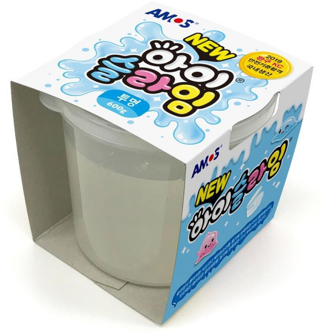 [아모스] 아이슬라임 600g (투명), 1개