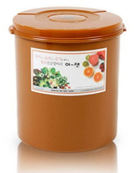 이젠 황토 진공 항아리 원형 9종 누름독 김치통 오이지 쌀통 장독, 12L, 1세트